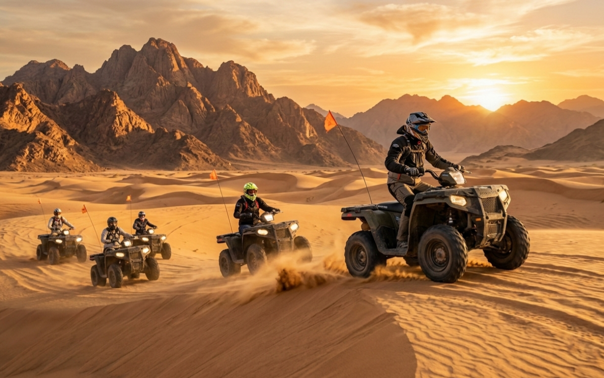 🏜 Сафари в Дахабе – Квадроциклы (ATV) и Бедуинский лагерь