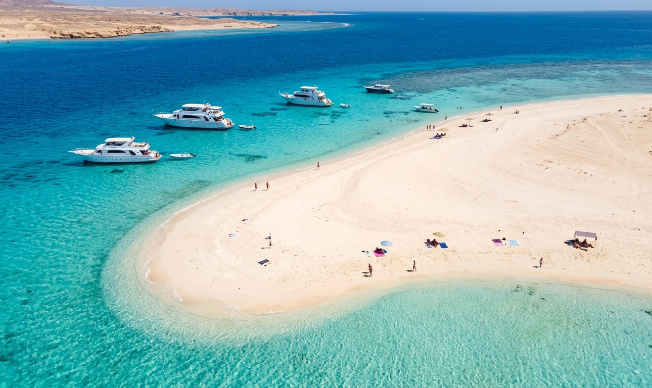 4🌊 Elite VIP Boat Trip – Ras Mohammed & White Island (Sharm El Sheikh)